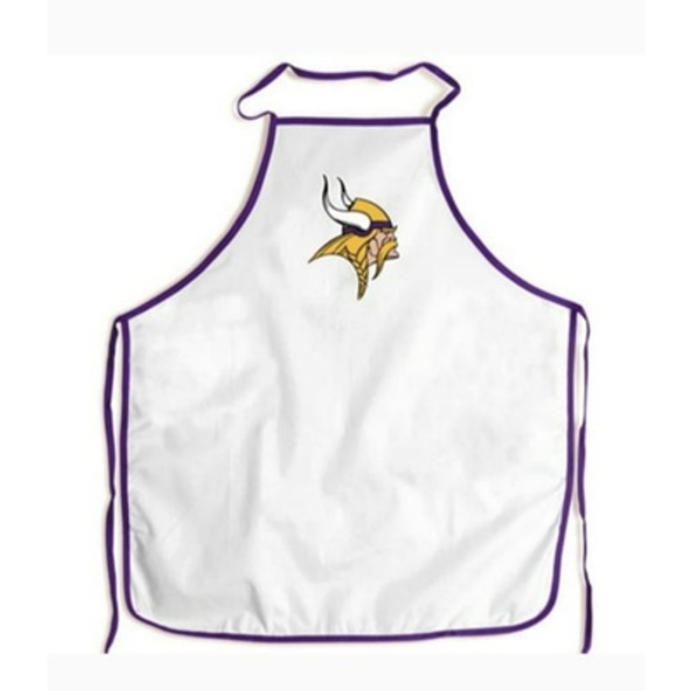 Minnesota Vikings Official NFL BBQ Chef Apron White Purple One Size New